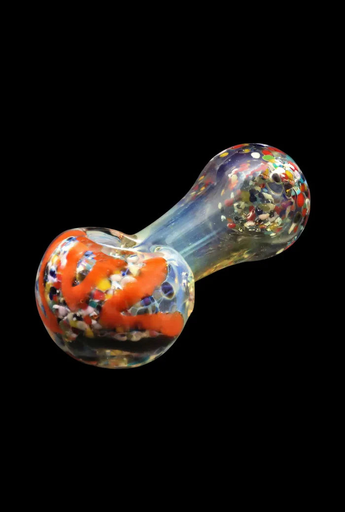 3-inch Glass Multi-Color Dots Hand Pipe